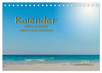 Kalender - selbst gestalten, Fotos selbst einkleben (Tischkalender 2024 DIN A5 quer), CALVENDO Monatskalender
