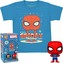 Funko Pocket POP! & Tee: Marvel -Holiday Spiderman S (dětské)