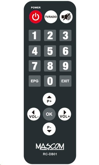 Mascom dálkový ovladač  MC720T2 HD DB01 - SENIOR ovládání