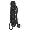 Prodlužovací kabel EMOS PC0512 2 m, 5 zásuvek, černý, PVC, 1 mm2