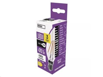 LED žárovka EMOS ZF3221 Filament Candle 3,4W E14 neutrální bílá