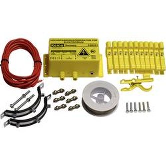 Odpuzovač kun a elektrický ohradník Kemo FG025 set
