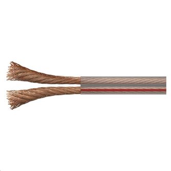 Kabel dvojlinka 2x2,5mm / 100m / průhledná / S8324