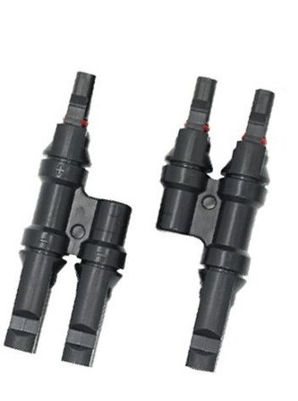 Konektor MC4 pro solární panely, rozbočení 2 panely, pár