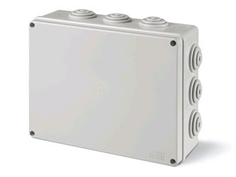 Krabice plastová SCABOX s průchody - 240x190x90mm