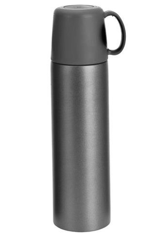 Termoska Excellent dvoustěnná s hrnkem 500 ml šedá