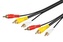 Kabel propojovací 3x cinch(M) - 3x cinch(M), 10m