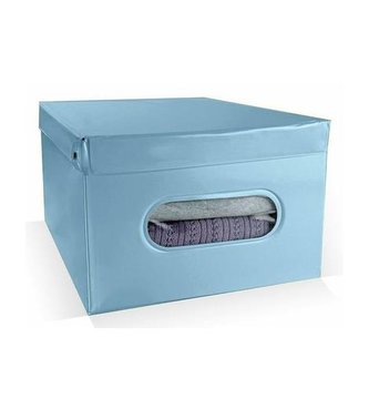 Box Compactor skládací úložný, PVC Nordic, 50 x 38.5 x 24 cm, světle modrý