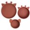NUUROO Benni Silikonový jídelní set Mahogany