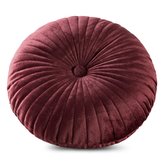 Polštář s výplní VELVETIA černá O 40 cm Mybesthome