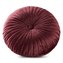 Polštář s výplní VELVETIA černá O 40 cm Mybesthome