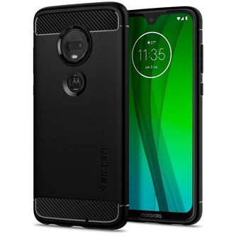 Spigen Rugged Armor, black - Motorola Moto G7/G7 Plus