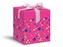 Dárková krabička Pink Christmas - rychloskládací 12 x 15 cm