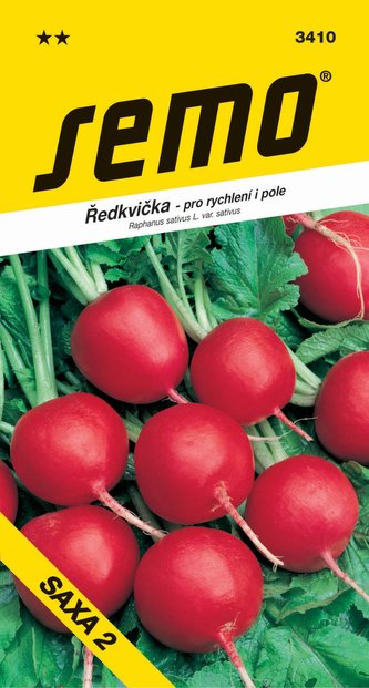 Ředkvička červ. - Saxa 2 rychl, pole 5g Ředkvička červ. - Saxa 2 rychl, pole 5g