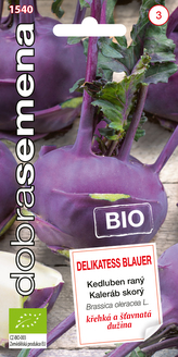 Dobrá semena BIO Kedluben modrý -  Delikatess Blauer raný 0,8g