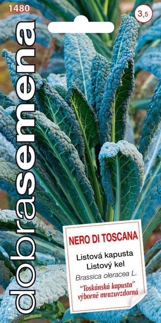 Dobrá semena Kapusta listová mrazuvzdorná - Nero Di Toscana 0,5g Dobrá semena Kapusta listová mrazuvzdorná - Nero Di Toscana 0,5g