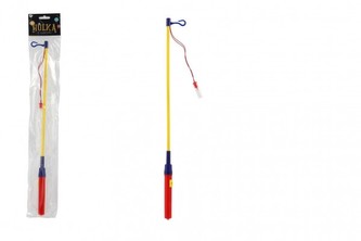 Hůlka k lampionu svítící plast 50cm na baterie karneval
