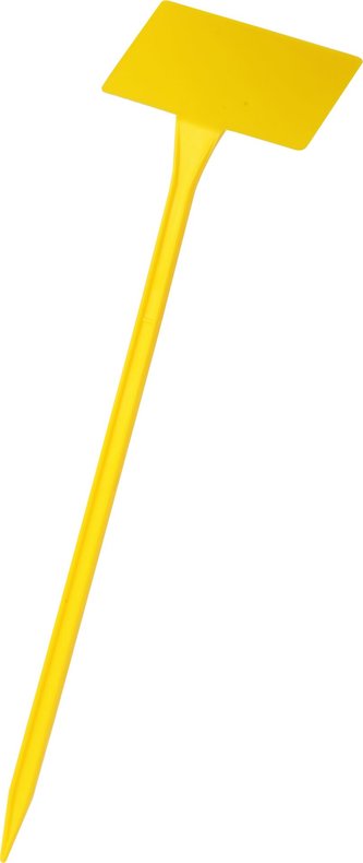 Jmenovka zapichovací SL 400 žlutá 38x10x6 cm lomená