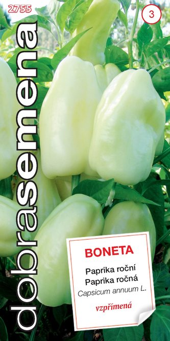 Dobrá semena Paprika zel. - Boneta, vzpřímená 0,5g Dobrá semena Paprika zel. - Boneta, vzpřímená 0,5g