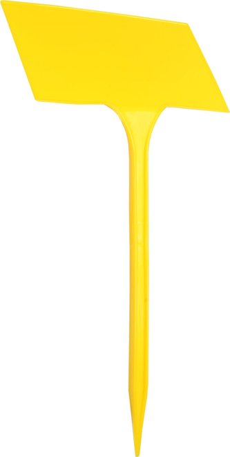 Jmenovka zapichovací SL 275 žlutá 27x13x8 cm lomená