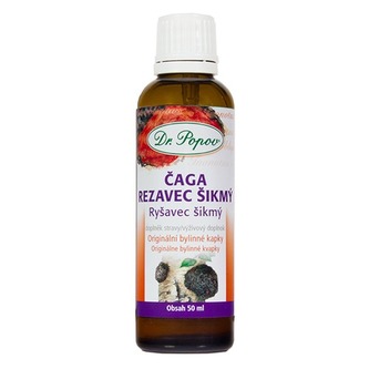 Čaga-Rezavec šikmý, originální bylinné kapky, 50 ml Dr. Popov