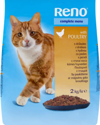 Reno granule pro kočky drůbeží, 2 kg