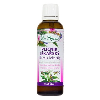 Plicník lékařský, originální bylinné kapky, 50 ml Dr. Popov