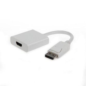 Gembird adaptér DisplayPort (M) na HDMI (F), kabel 0.1m, bílý