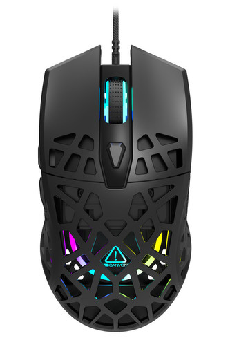 CANYON Herní myš PUNCHER GM-20, drátová, až 12 000 DPI, Pixart 3360, 7tl., makra, černá