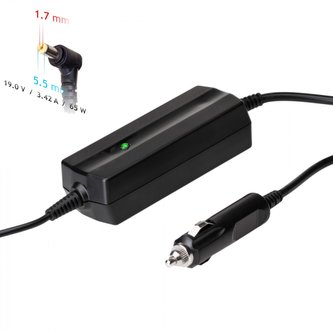 Akyga Auto Nabíjecka na notebook 19V/3.42A 65W 5.5 x 1.7 mm pro Acer