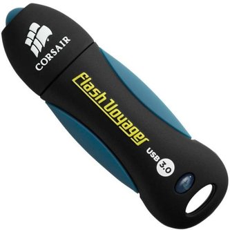 Corsair flash disk 128GB Voyager USB 3.0 (čtení/zápis: 190/60MB/s) modro-černý