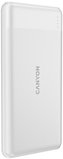 CANYON powerbanka PB-1009W,10 000mAh Li-pol, In USB-C+Lightning-Apple,Out USB-C PD 20W+1xUSB-A QC 3.0,bílá