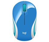Logitech Wireless Mini Mouse M187 - BLUE - 2.4GHZ - N/A - EMEA