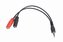 Gembird adaptér 1 x 3.5 mm 4-pin miniJack (M) na 2 x 3.5 mm jack (F) pro zapojení headsetu do notebooku, 0.2 m
