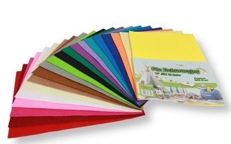 Filc dekoracyjny mix 20x30cm 20szt Filc dekoracyjny mix 20x30cm 20szt