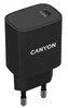 CANYON nabíječka do sítě H-20-02, 1x USB-C PD 20W, černá