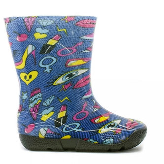 Oldcom Holínky Cartoon Pretty Dětské Velikost: 33/34, Barva: Vícebarevná