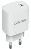 CANYON nabíječka do sítě H-20-02, 1x USB-C PD 20W, bílá