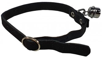 HUHUBAMBOO obojek CAT semišový 1x30cm, černý