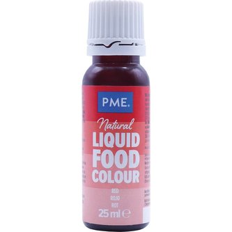 Přírodní potravinářská barva červená 25 ml - PME