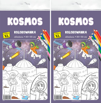 Kolorowanka XL. Kosmos 2szt/zgr