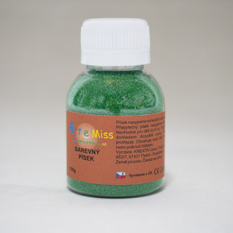 Barevný písek 110g, černá