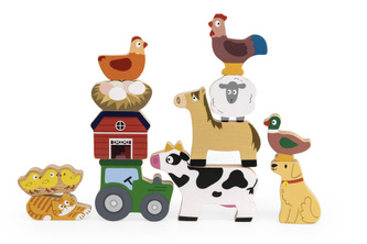 Dřevěná balanční sada farma Dřevěná balanční sada farma