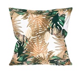 Design návlek, Exotické listy béžově zelené, 40 x 40 cm