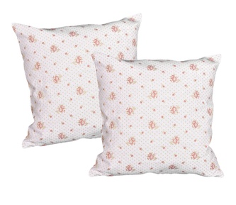 Návlek na Polštář, Decora růžičky, růžová 40 x 40 cm