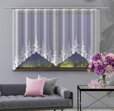 Hotová záclona, Hortenzie, bílá 300 x 150 cm