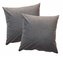 Forbyt, Návlek na polštář, Suedine sada 2 ks, tmavěšedý, 40 x 40 cm