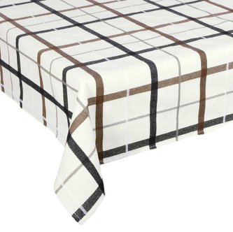 Forbyt, Ubrus celoroční, Kostka, smetanová 130 x 180 cm