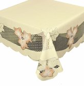 Forbyt  Ubrus Krajkový žakarový , 8305 barevný pr.100 cm