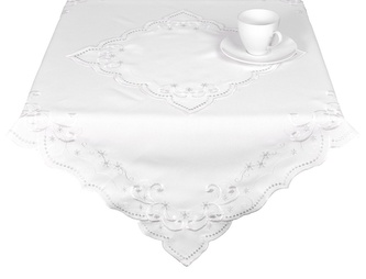 Ubrus Vánoční, Královské sněhové vločky, bílý 85 x 85 cm